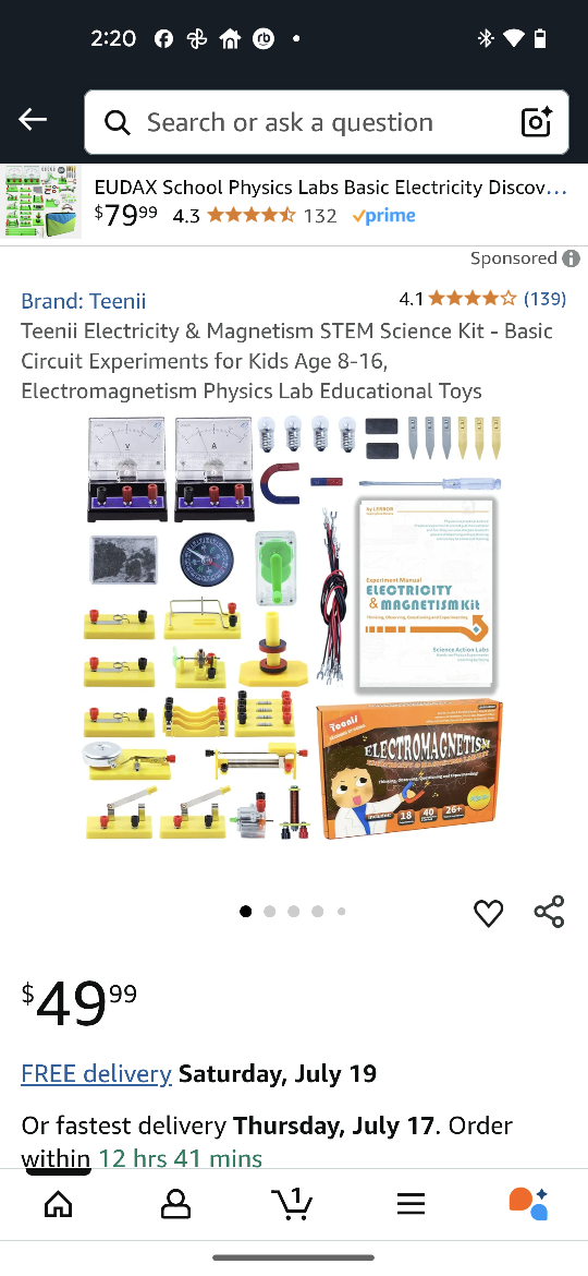 Teeni Electricity & Magnetism STEM Science Kit - Ages 8-16 - photo 4