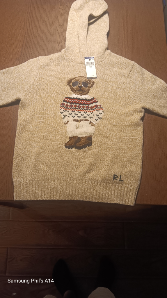 Ralph Lauren Polo Bear Hoodie - Size SM
