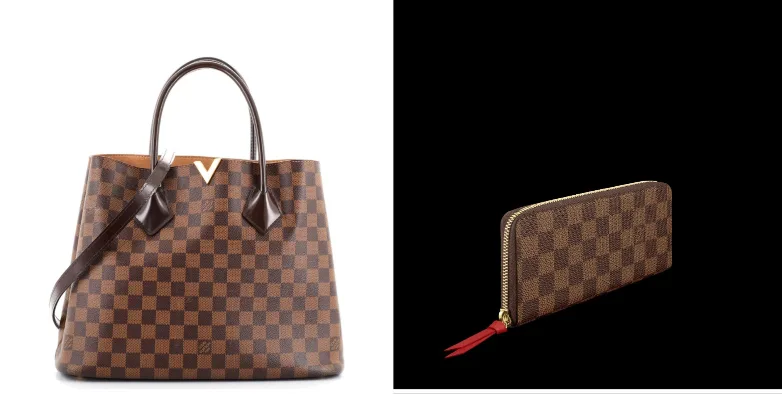 *NEW* Authentic Louis Vuitton Damier Ebene Handbag & Wallet Set image indicator(4)