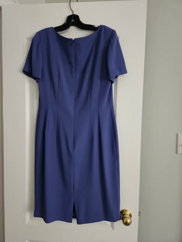 Periwinkle Dress with Floral Embroidery image indicator(3)