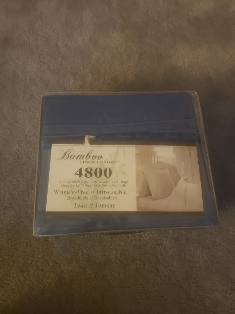 Bamboo Home Luxury 4800 Twin Sheet Set - New thumbnail
