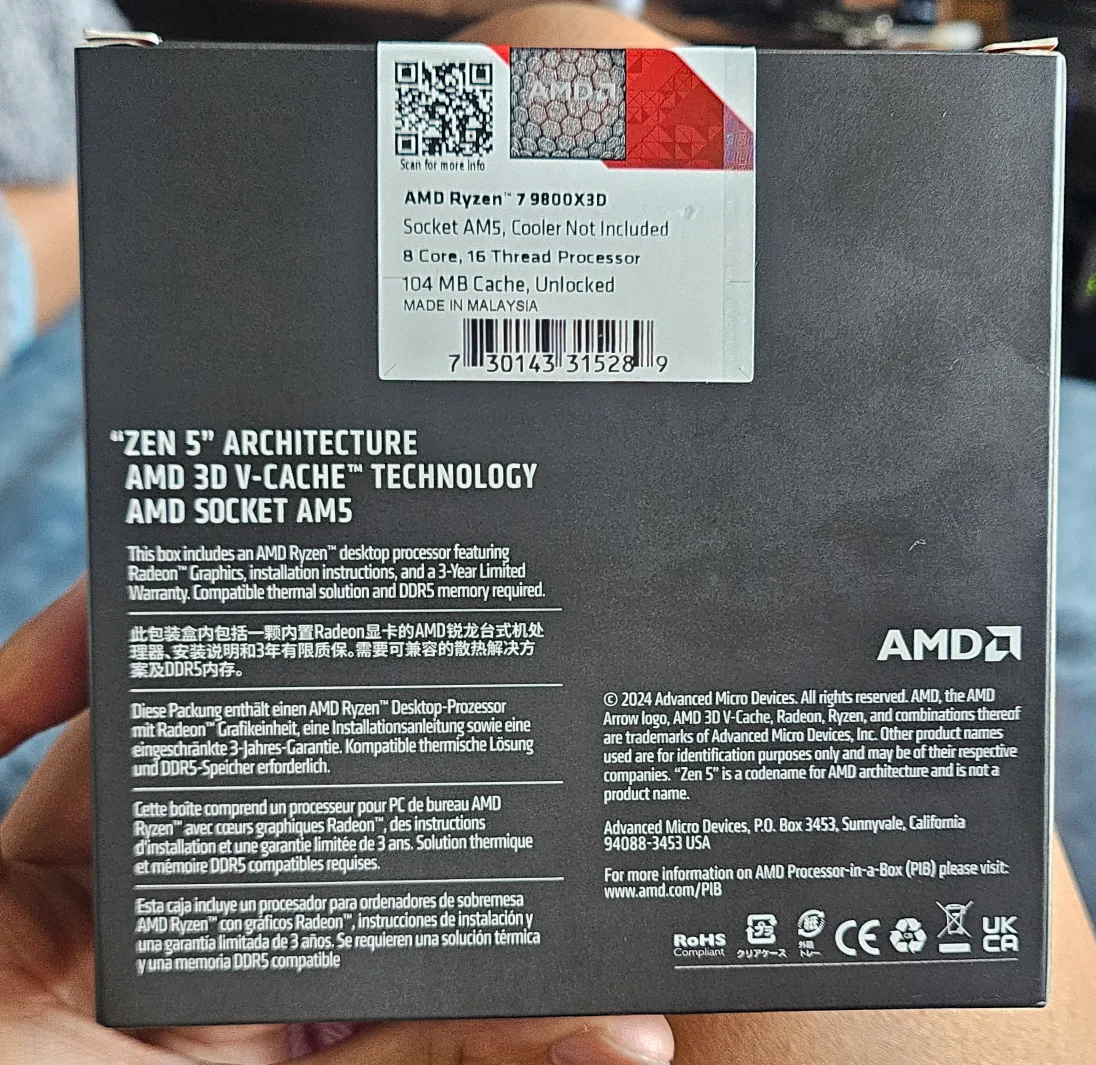 AMD Ryzen 9800X3D - Gaming CPU image indicator(2)