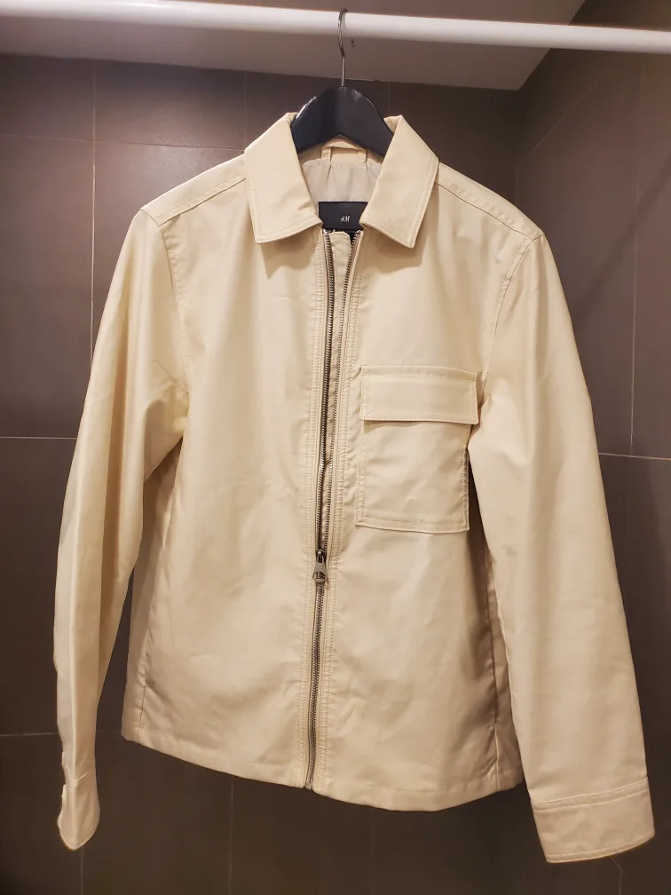 H&M Ivory Collar Jacket - Size Small thumbnail