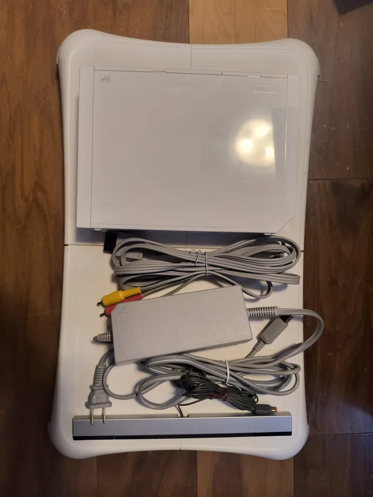 Wii with cords and scale thumbnail