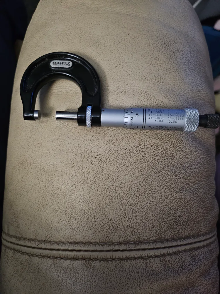 L.S. Starrett Micrometer Caliper with Box image indicator(2)