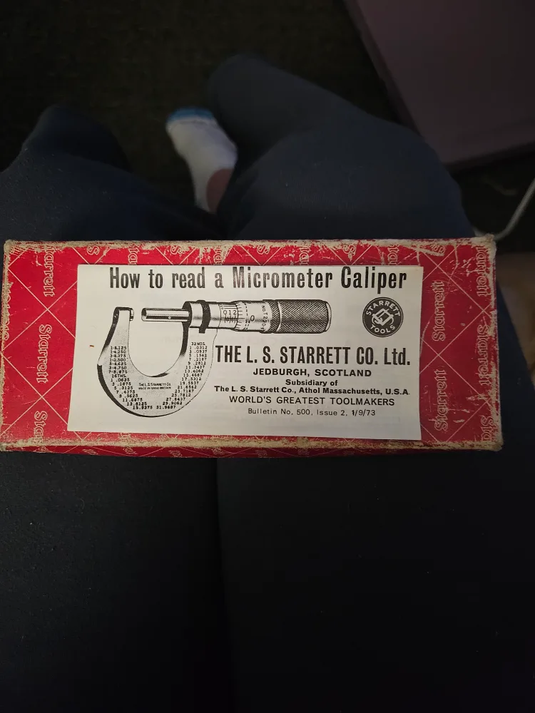 L.S. Starrett Micrometer Caliper with Box image indicator(3)