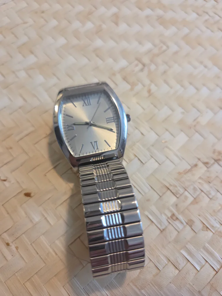 Silver-tone Stretch Band Watch thumbnail