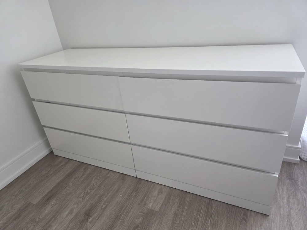 IKEA Malm 6-Drawer Dresser - White - photo 2