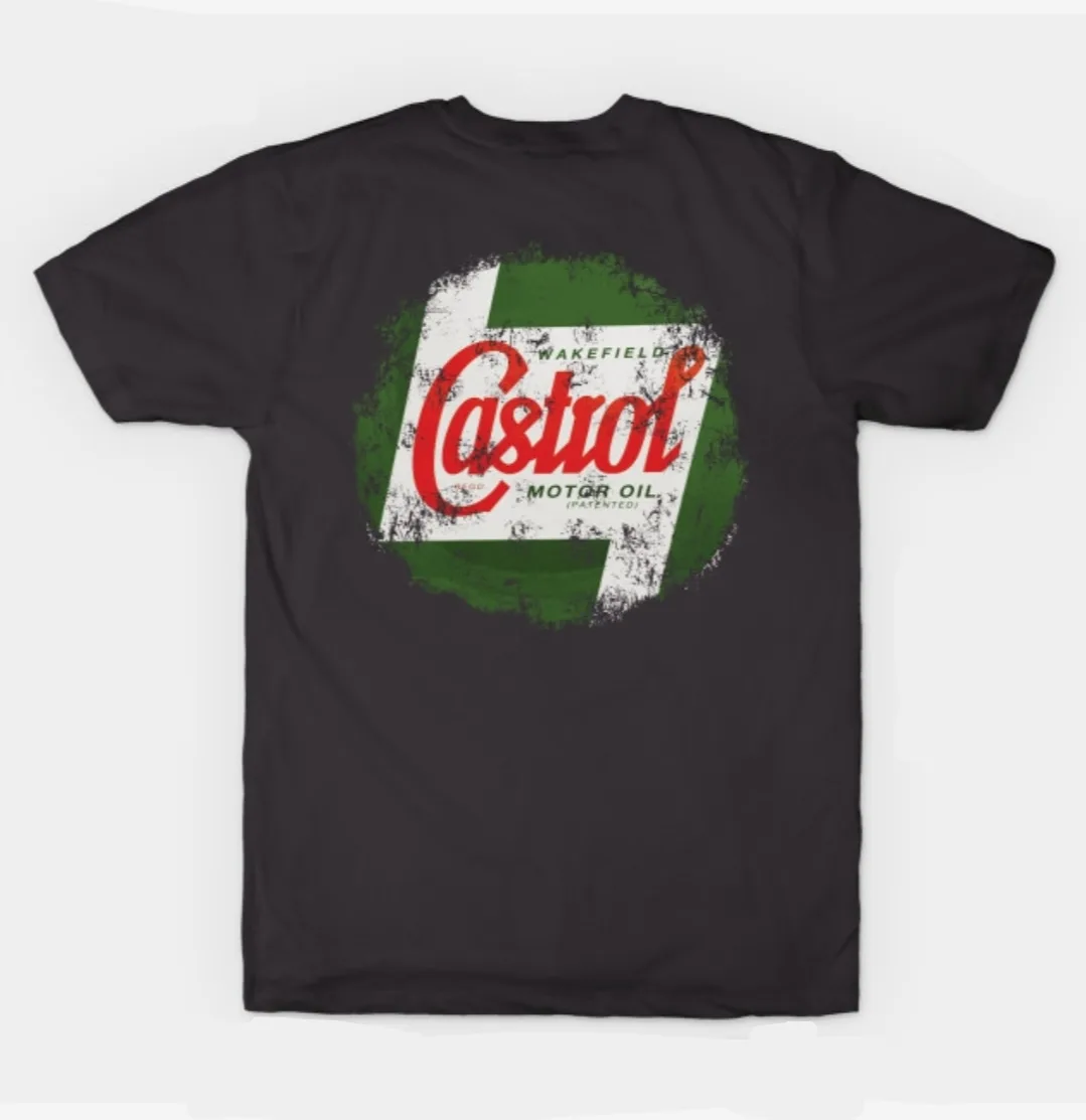 Castrol Wakefield Motor Oil T-Shirt, Black Vintage Look Tee thumbnail