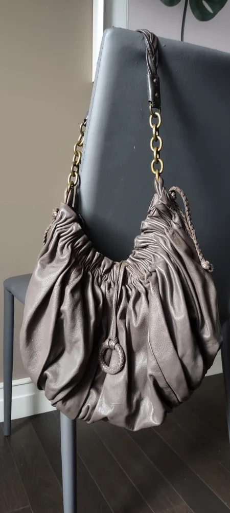 BCBGMAXAZRIA sofe  cowhide Hobo Bag image indicator(4)