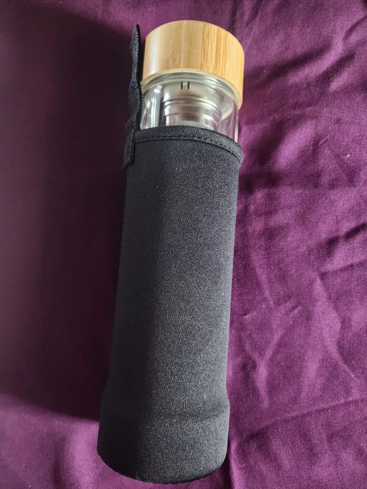 Hodezaki Crystal Infuser Bottle (Bamboo Lid) image indicator(3)