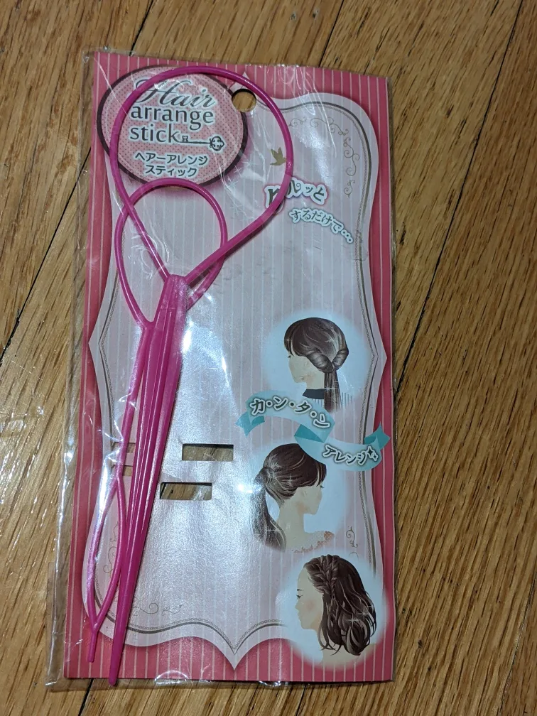 Hair Arrange Stick - Pink Hair Tool thumbnail