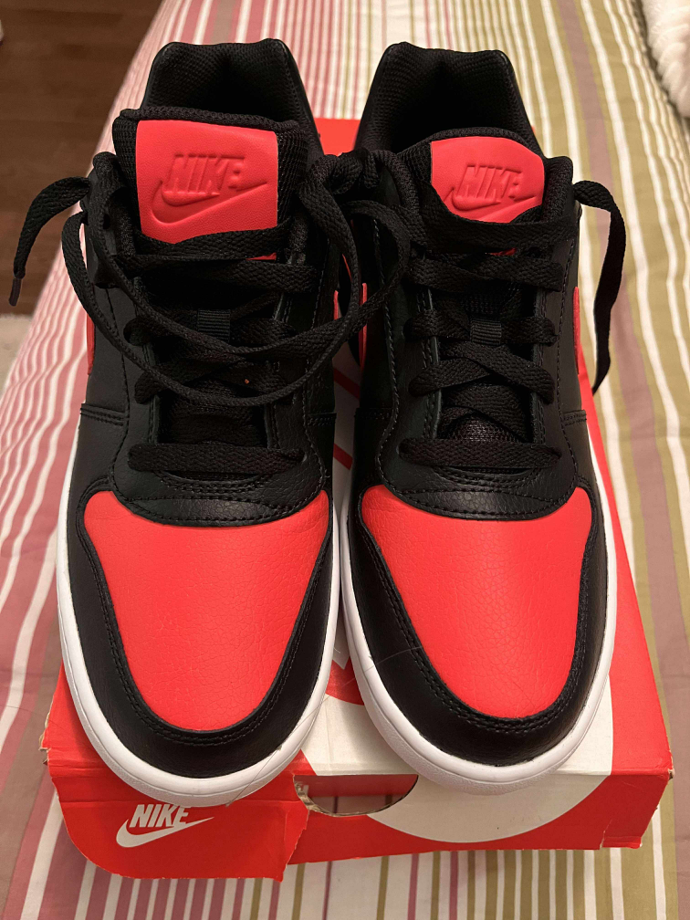 Nike Ebernon Low Black/Red Size 7.5 - photo 3