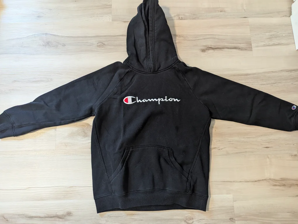 Champion Black Hoodie - Size XL thumbnail