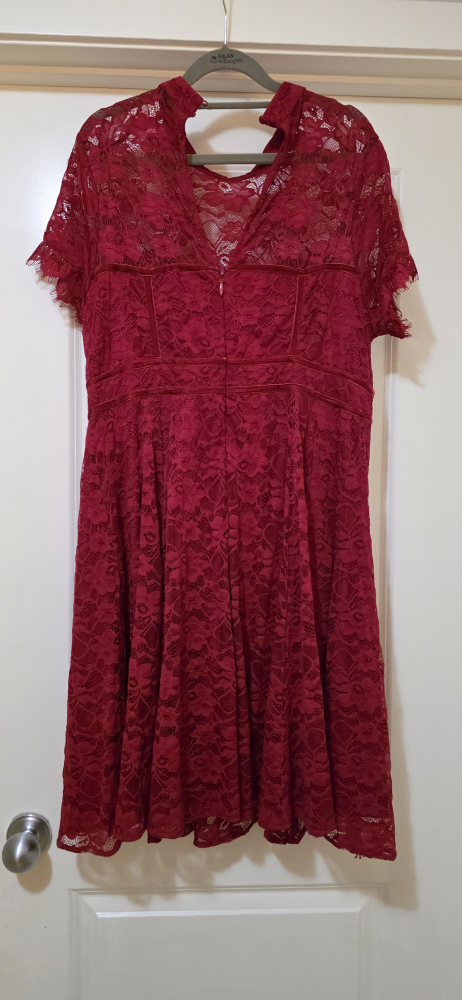 Torrid Red Lace Dress - Size 12 - photo 2
