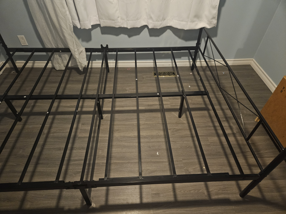 Black Metal Bed Frame - photo 3