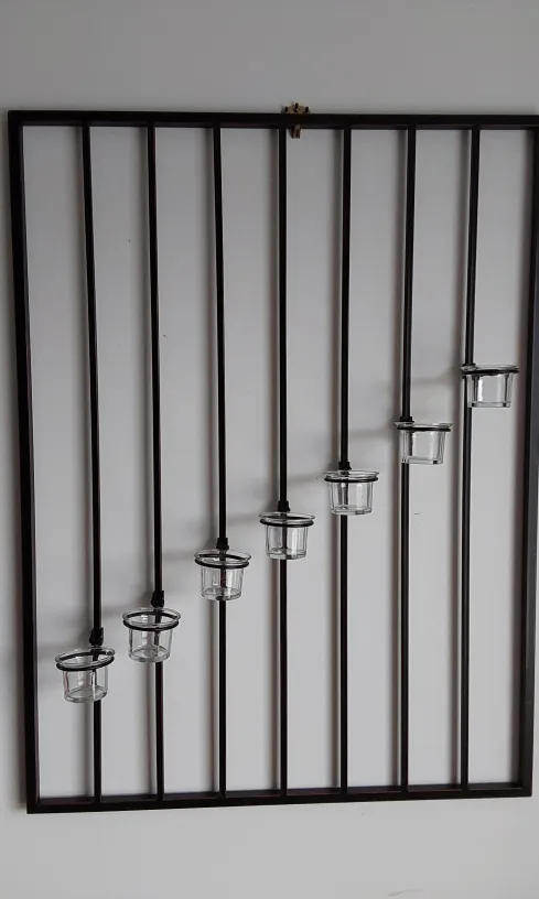 Wall-Mounted Iron & Glass Candle Holder thumbnail