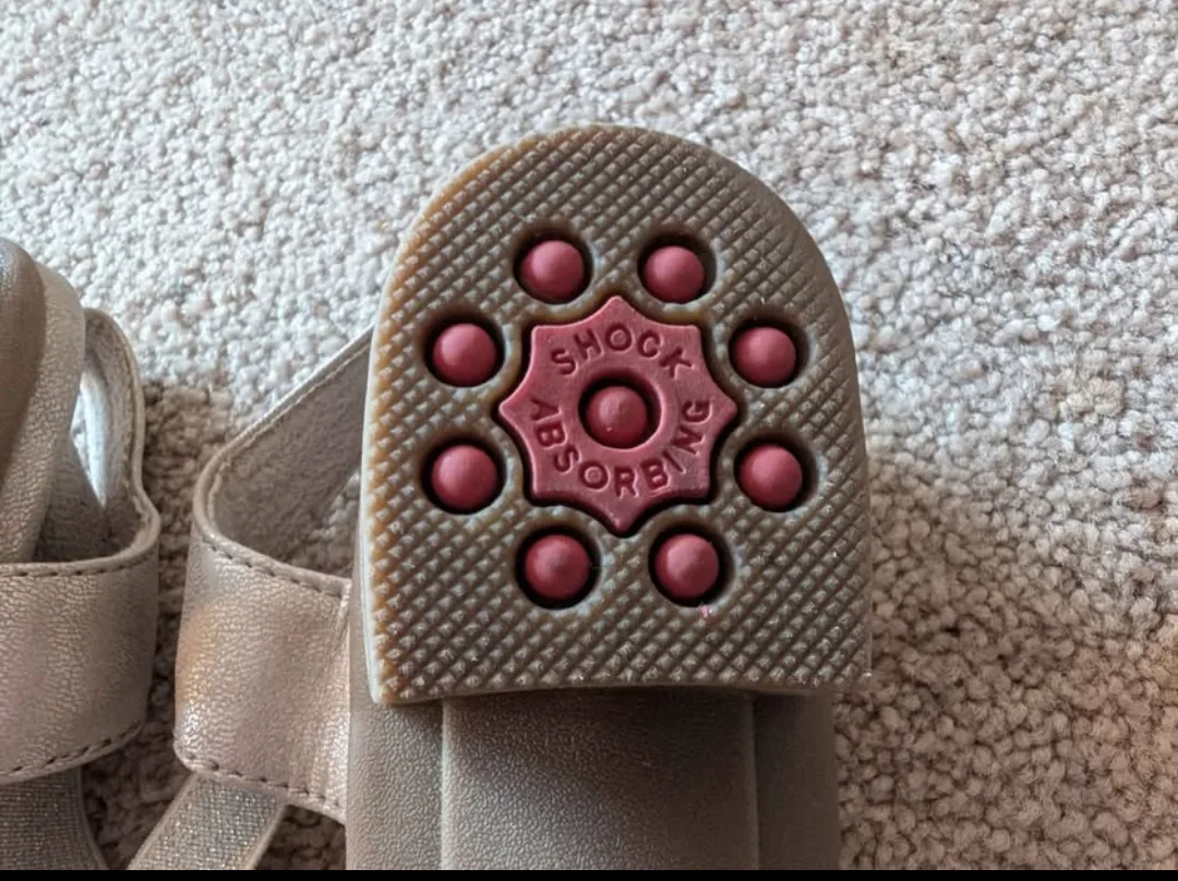 Sandals with Heels - Gold Glitter - Relife - size 5 image indicator(7)