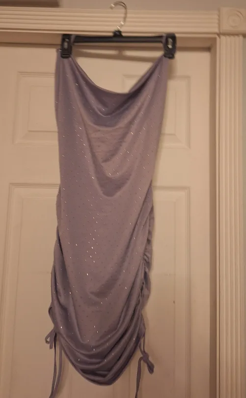 Purple Ruched Bodycon Dress thumbnail