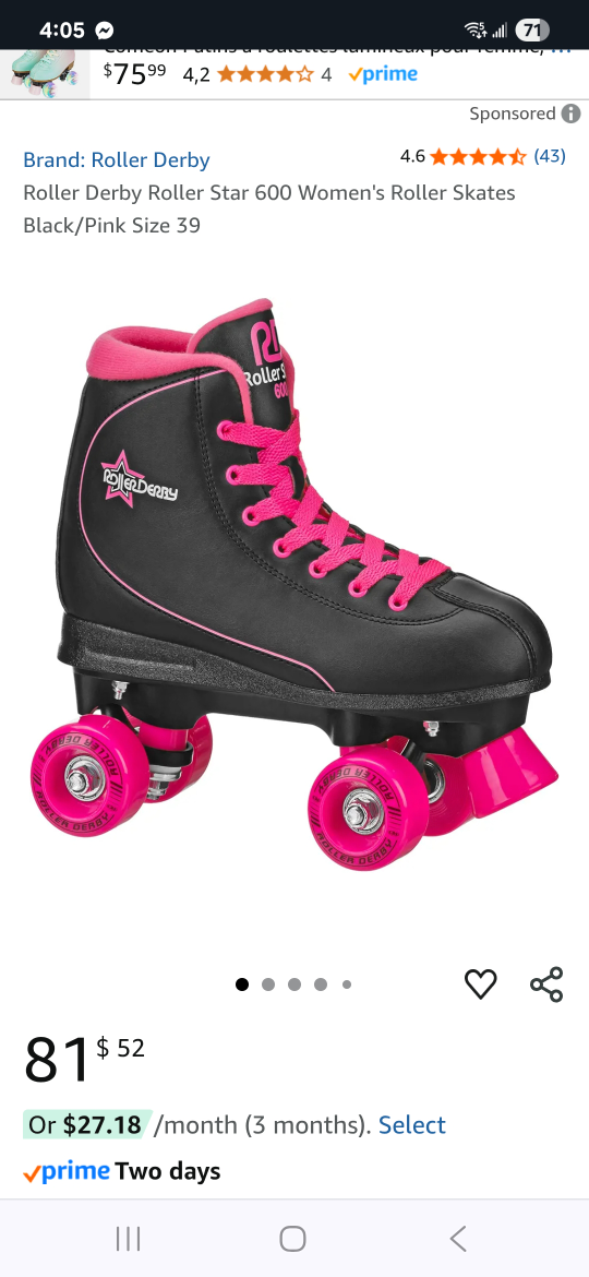 Roller Derby Roller Star 600 Women's Roller Skates - size 9 - photo 4