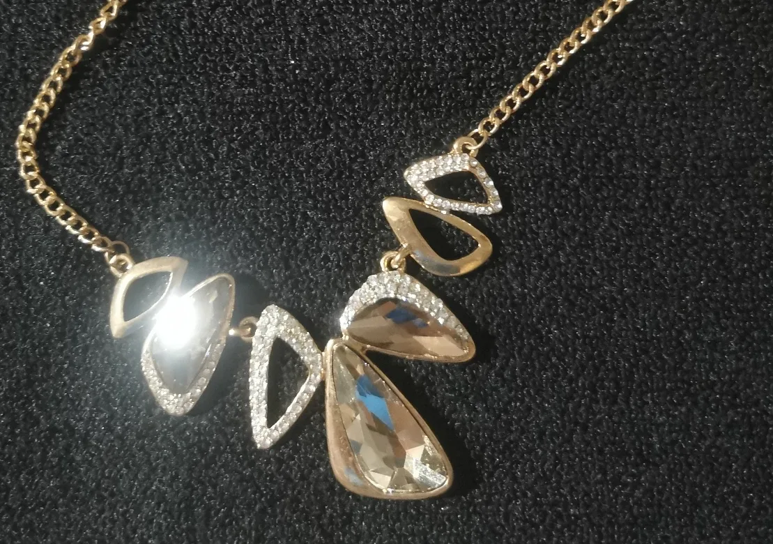 Gold Tone Statement Necklace thumbnail