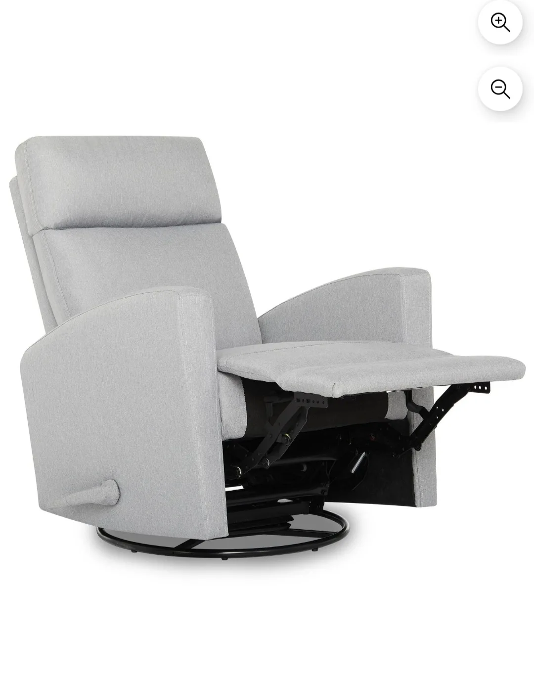 Baby Relax Swivel Gliding Recliner - Light Grey thumbnail