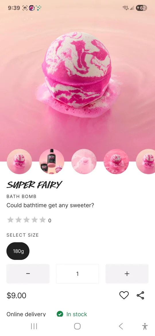 Lush Super Fairy Bath Bomb (180g) thumbnail