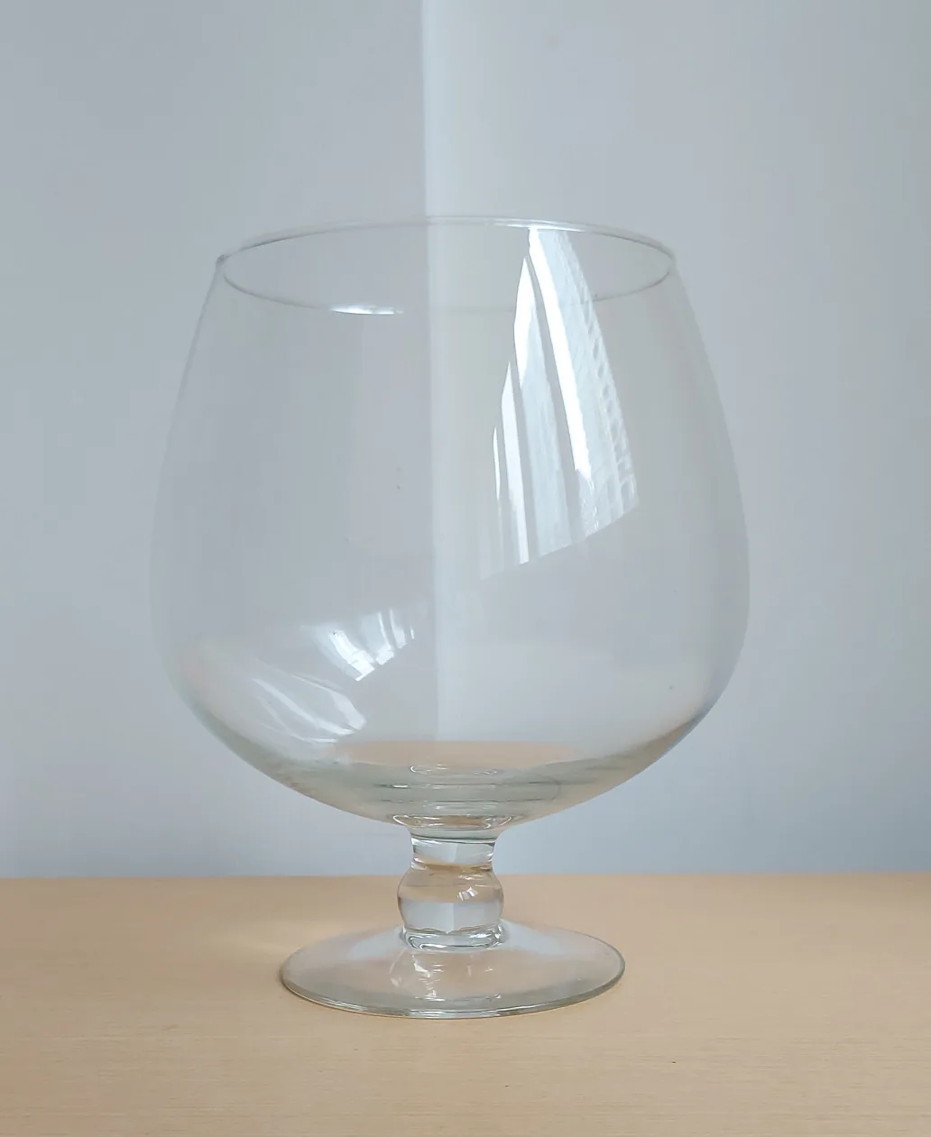 Large Clear Glass Punch Bowl thumbnail