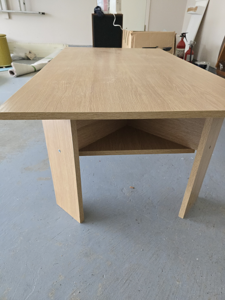 Wooden Table with Shelf - photo 4