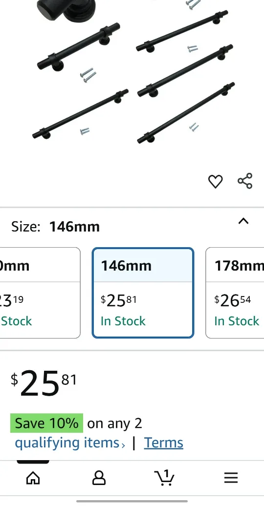 XCYY Black Metal Door Handle 210mm image indicator(4)