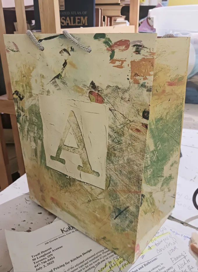 Decorative 'A' Letter Gift Bag thumbnail