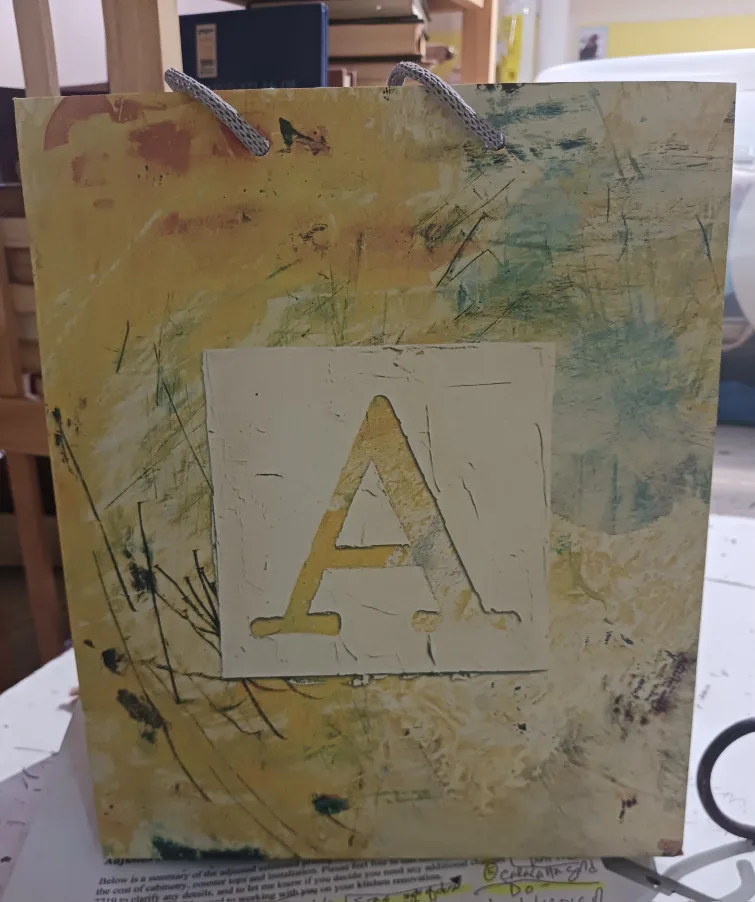 Decorative 'A' Letter Gift Bag image indicator(2)
