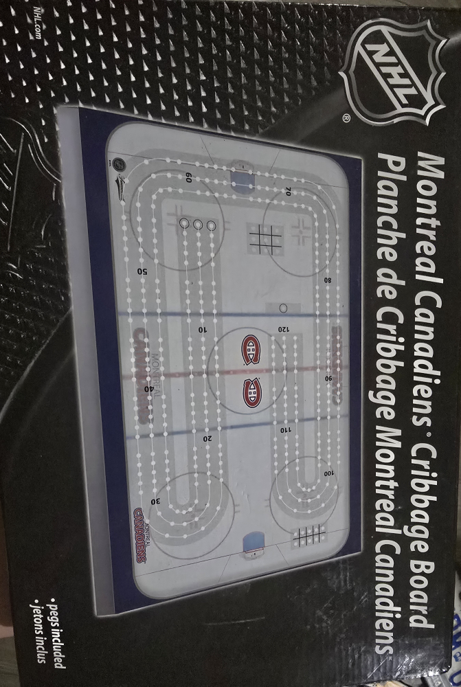 Montreal Canadiens Cribbage Board NHL