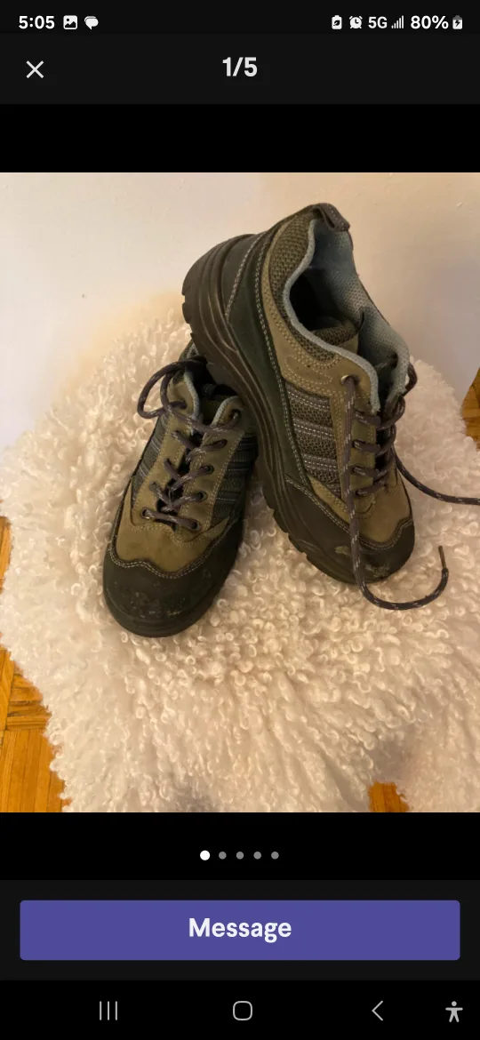 Steel toe Catalyst Grey Shoes - Size 7.5 thumbnail