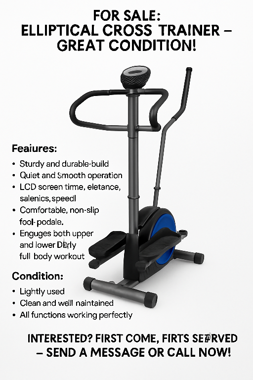 Elliptical Cross Trainer - Great Condition!