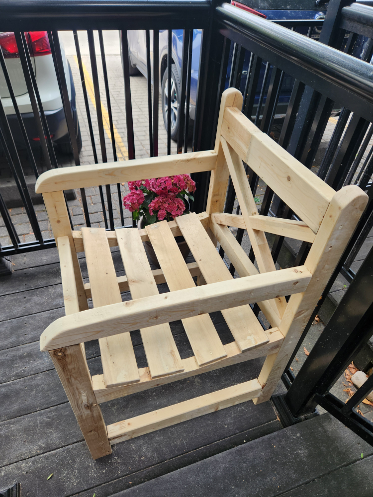 Custom Rustic Patio Chair