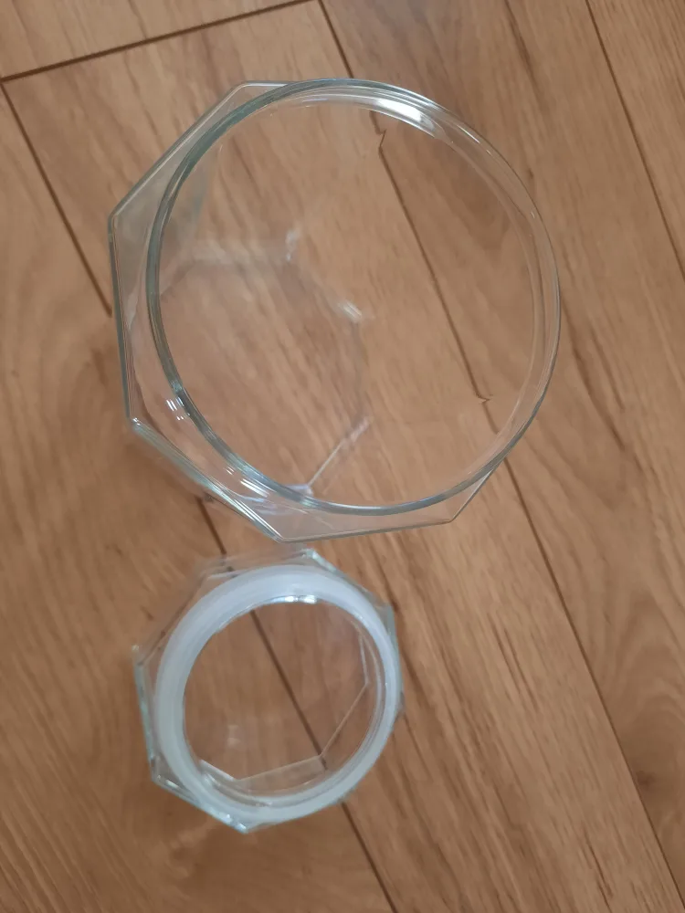 Glass Octagon Jar image indicator(3)