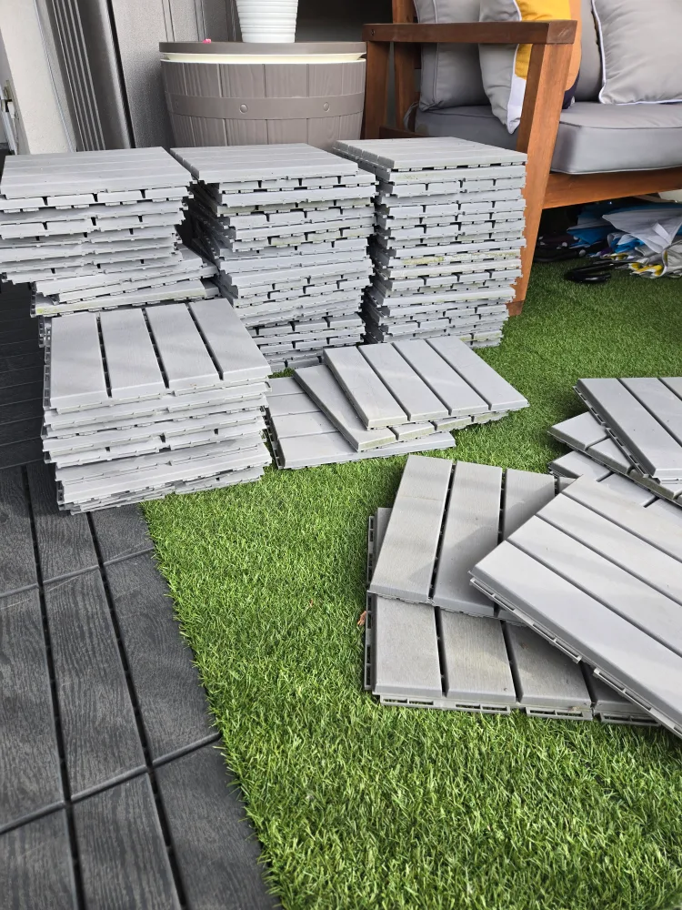 79 ikea runnen light grey tiles 1ft x 1ft image indicator(3)