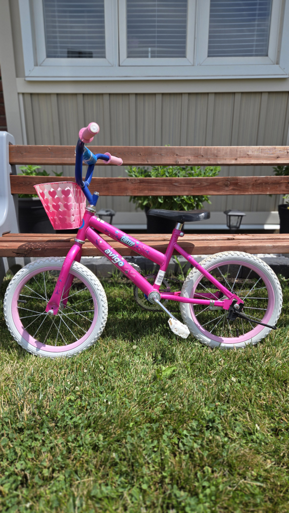 Avigo Girl's Pink Bike with Basket - size 14 - photo 2