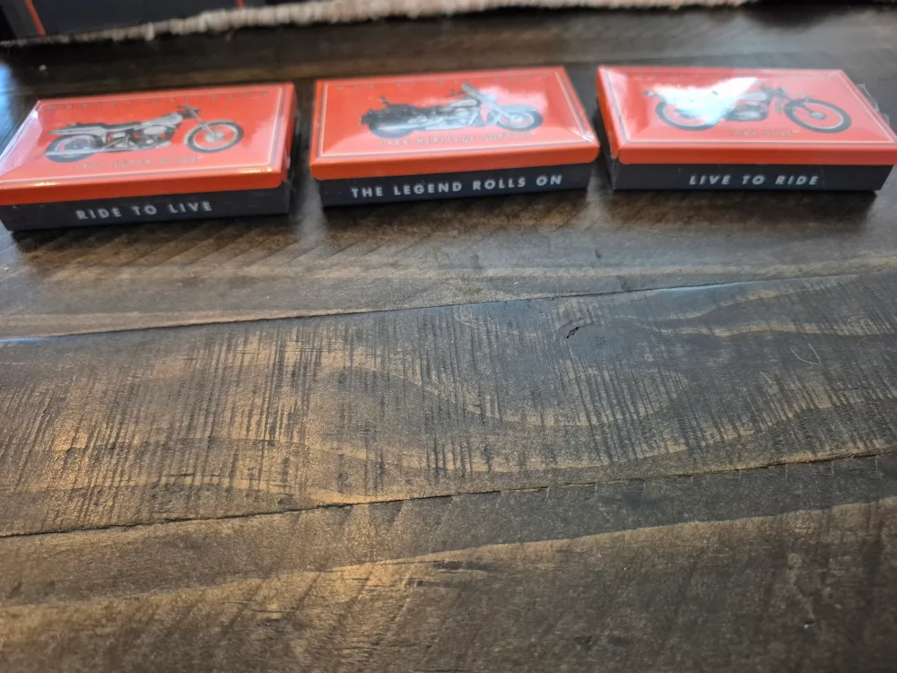 Harley Davidson Collectible Match Tins- 3 Total SEALED image indicator(3)