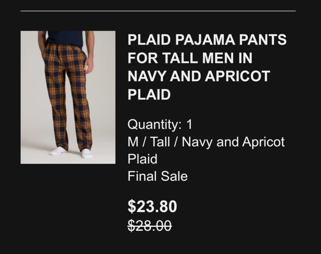 American tall lounge pants thumbnail