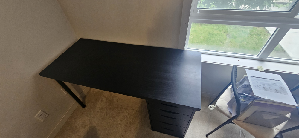 IKEA desk with drawers - black - photo 2