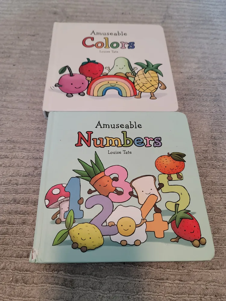 🥕Amuseable Colors & Numbers Board Books by Louise Tate thumbnail