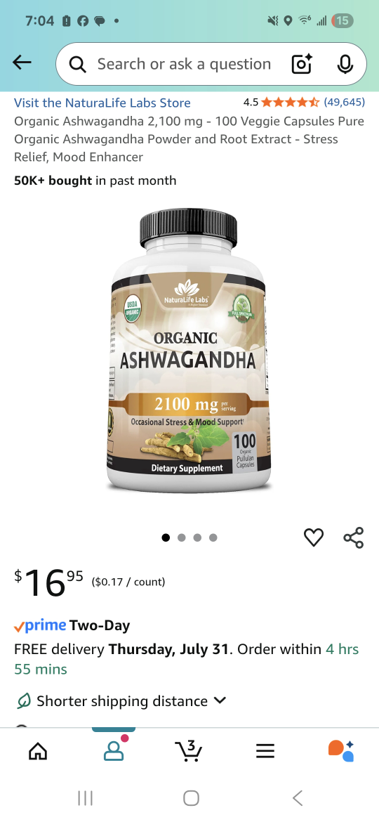 ashwaghanda pills