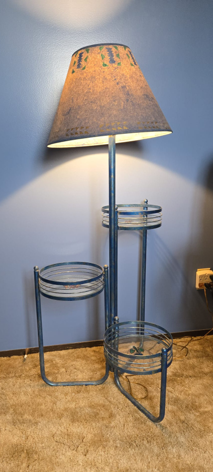 3 Tier Glass Table Floor Lamp - photo 3