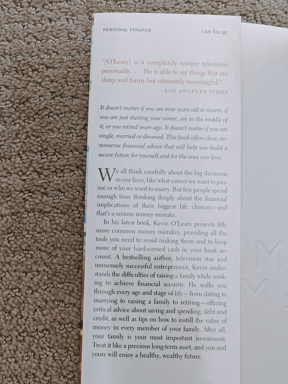 Kevin O'Leary - Cold Hard Truth on Family, Kids & Money - Book - photo 5