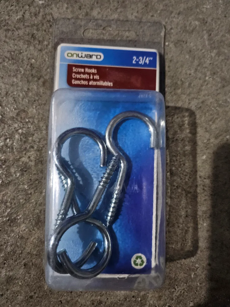 Onward 2-3/4" Screw Hooks - New in Package! thumbnail