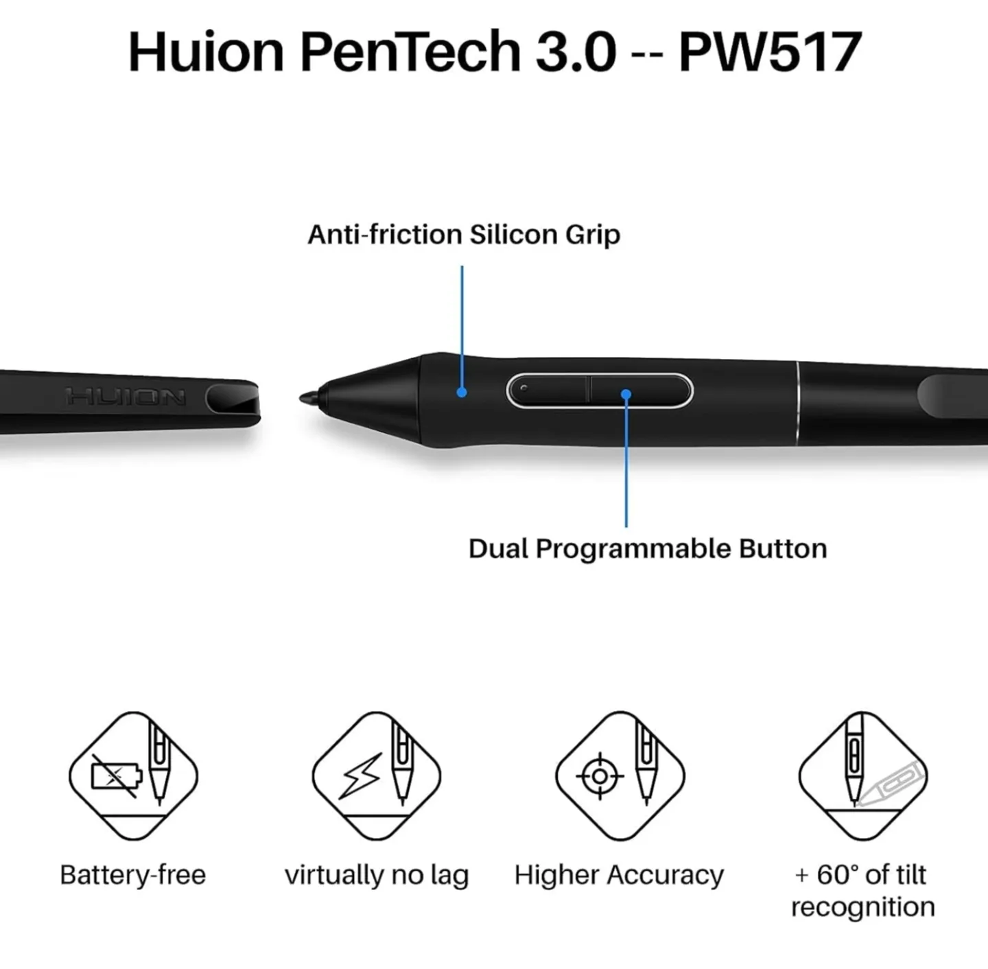 Huion Inspiroy Keydial KD200 Creative Pen Tablet - NEW image indicator(2)