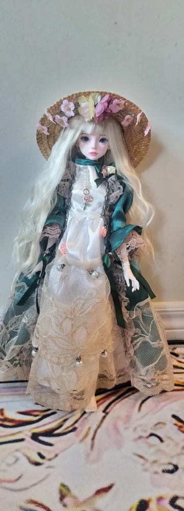 1/4 bjd doll dress - muxi body - gown and inner pants image indicator(2)