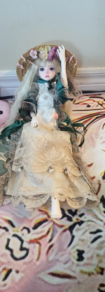 1/4 bjd doll dress - muxi body - gown and inner pants image indicator(6)